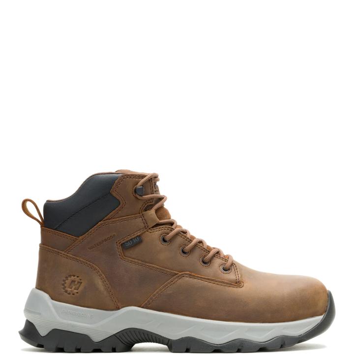 Powerhaul Nano Toe 6" Work Boot, Sudan Brown, dynamic