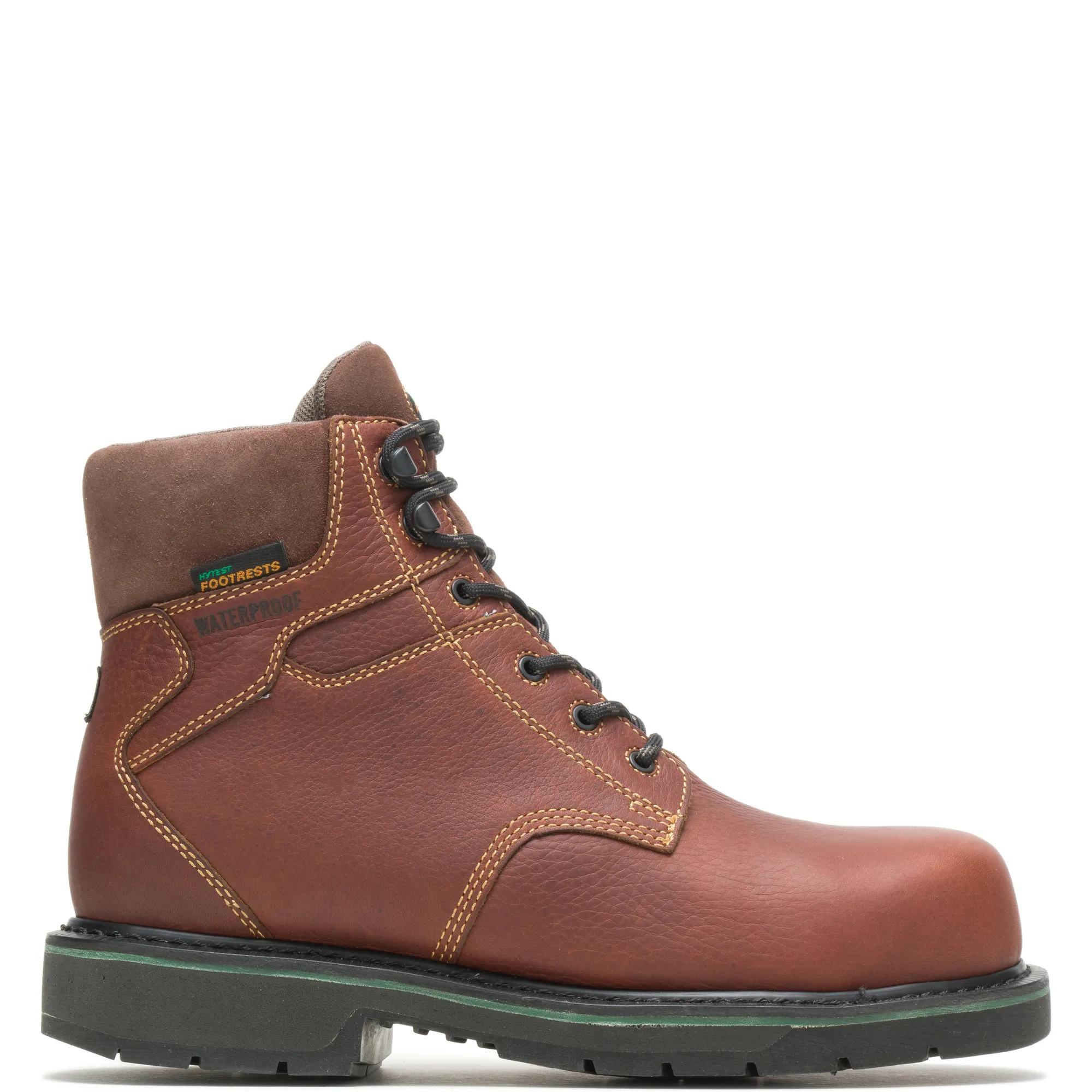 FootRests&reg; Waterproof  Composite Toe 6" Work Boot, Brown, dynamic 1
