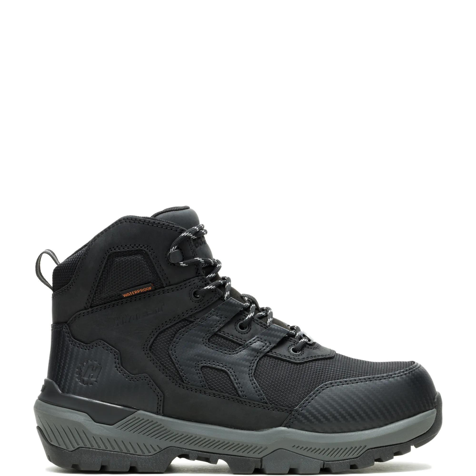 FootRests&reg; Plus Metatarsal Guard Composite Toe 6" Work Boot, Black, dynamic 1