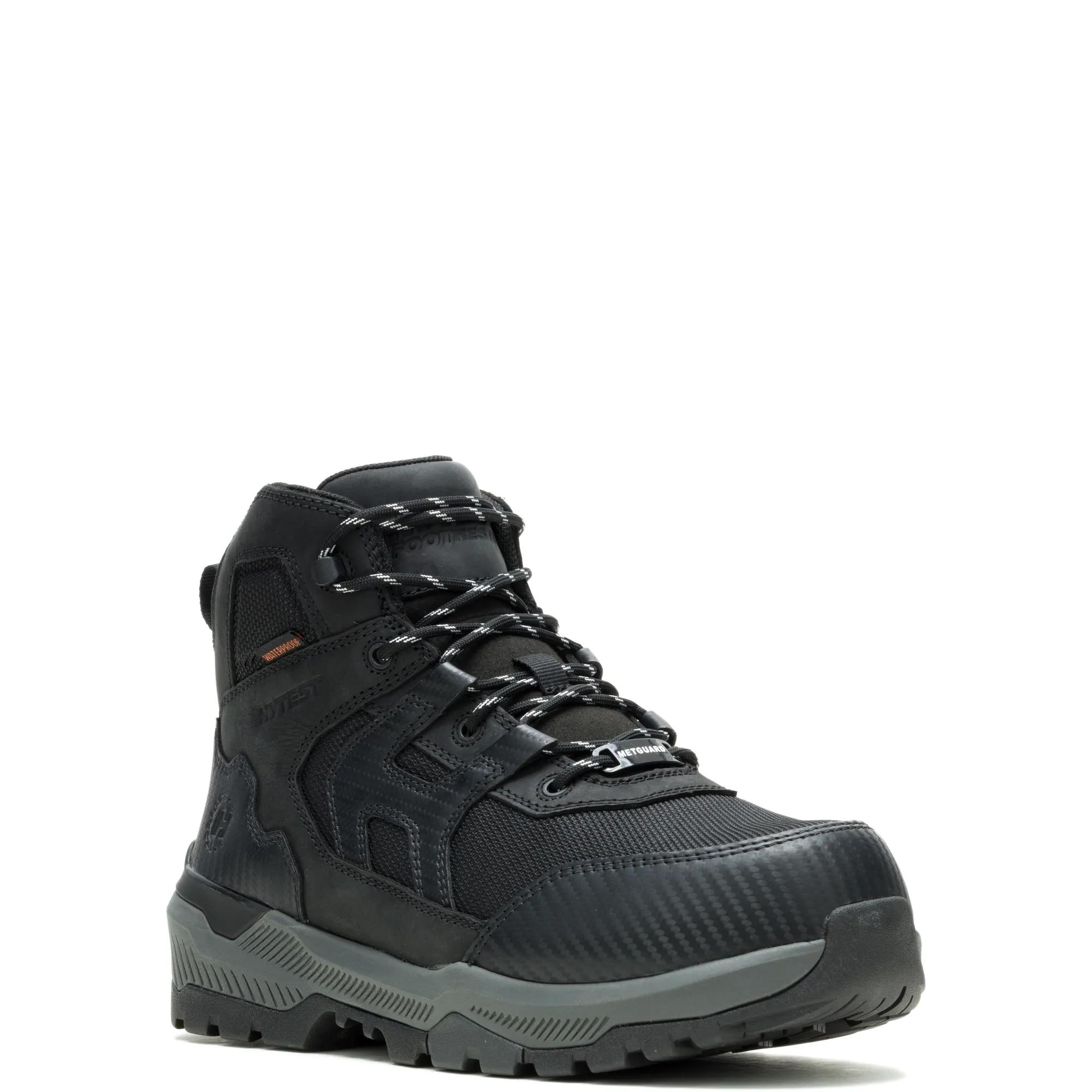 FootRests&reg; Plus Metatarsal Guard Composite Toe 6" Work Boot, Black, dynamic 2