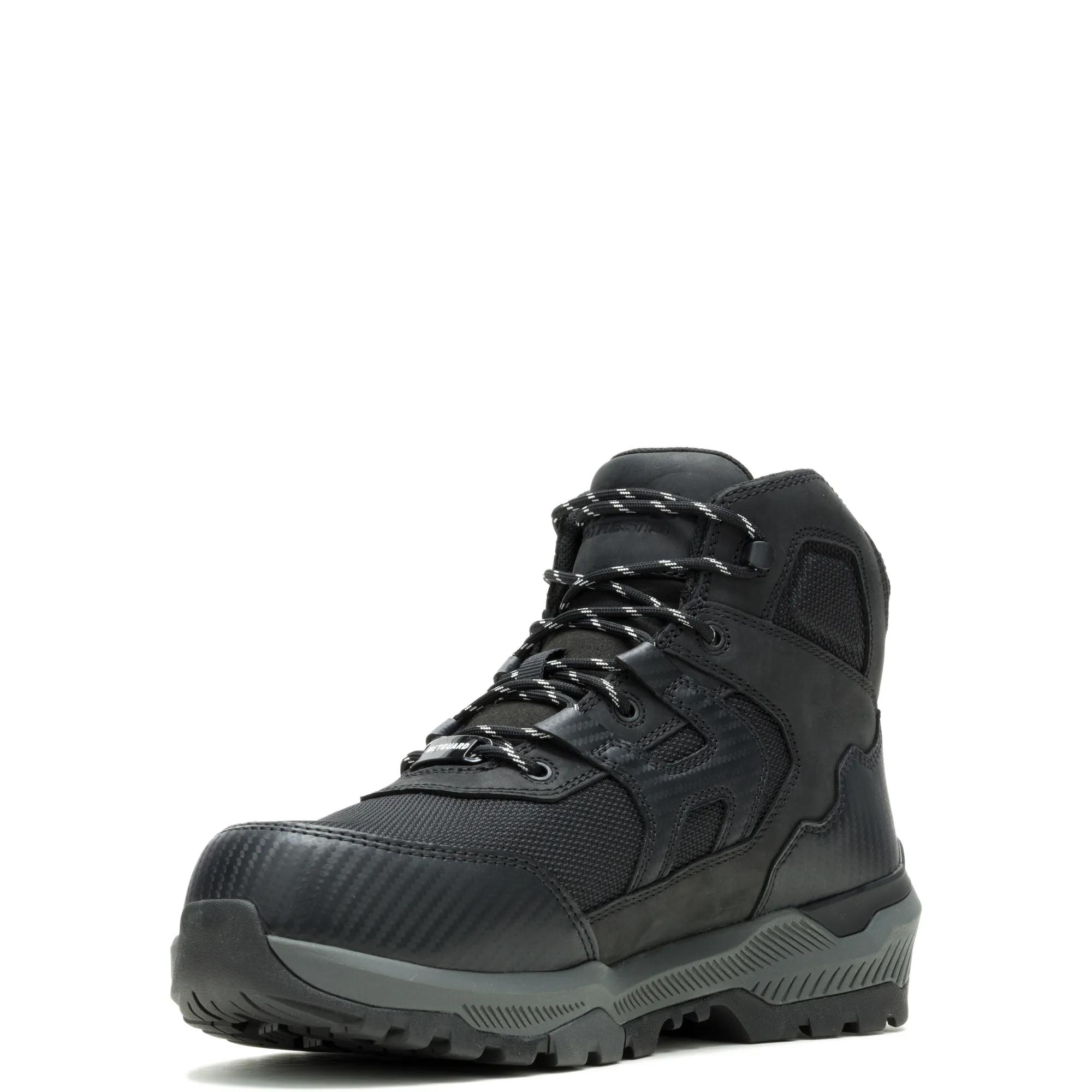FootRests&reg; Plus Metatarsal Guard Composite Toe 6" Work Boot, Black, dynamic 4