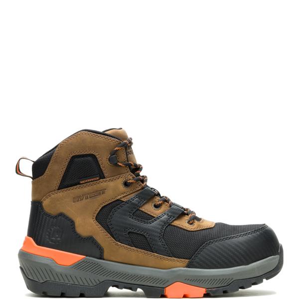 FootRests&reg; Plus Composite Toe 6" Work Boot, Brown, dynamic