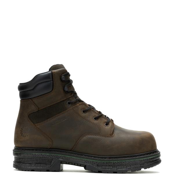 FootRests&reg; Atlas Metatarsal Guard Nano Toe 6" Work Boot, Brown, dynamic