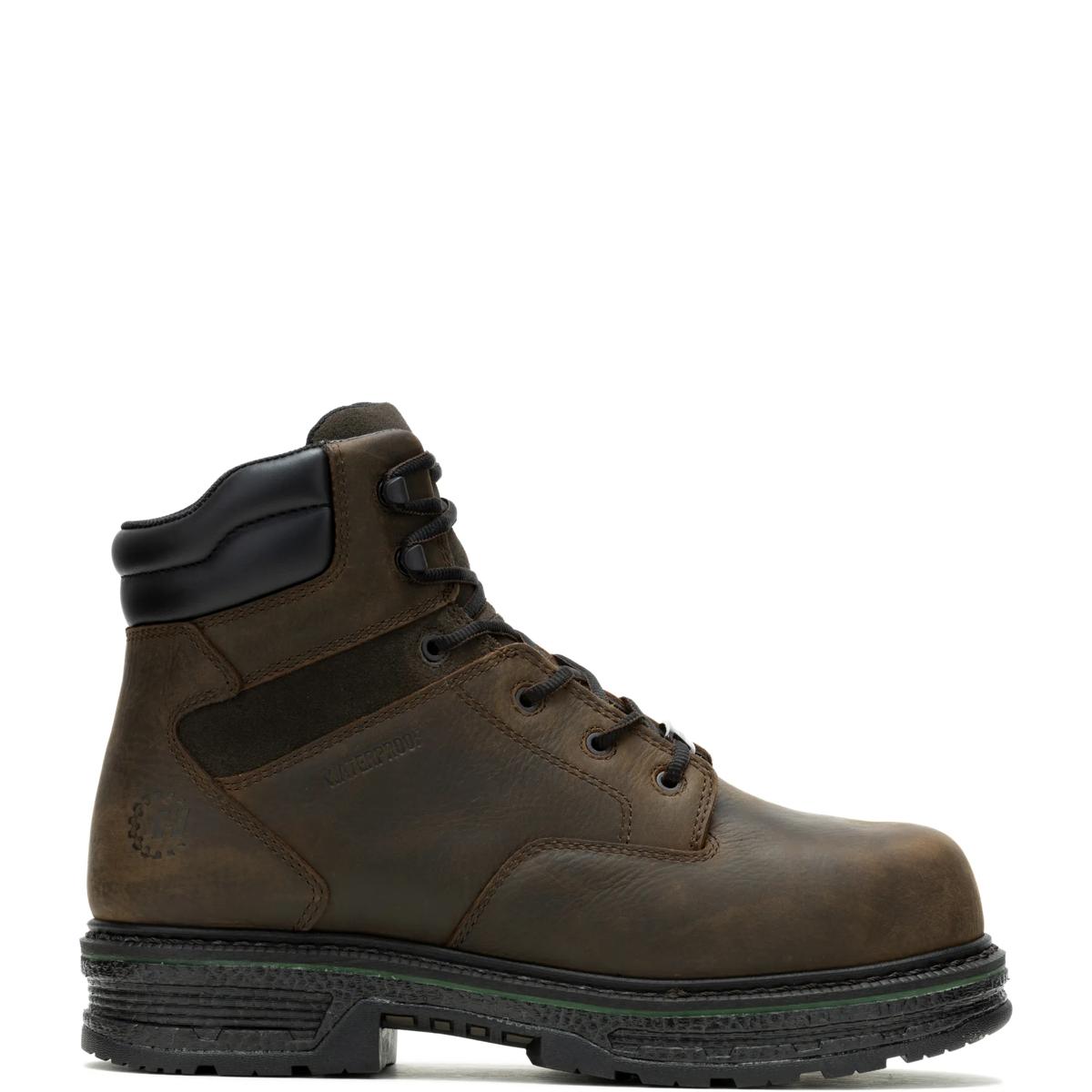 FootRests&reg; Atlas Metatarsal Guard Nano Toe 6" Work Boot, Brown, dynamic 1