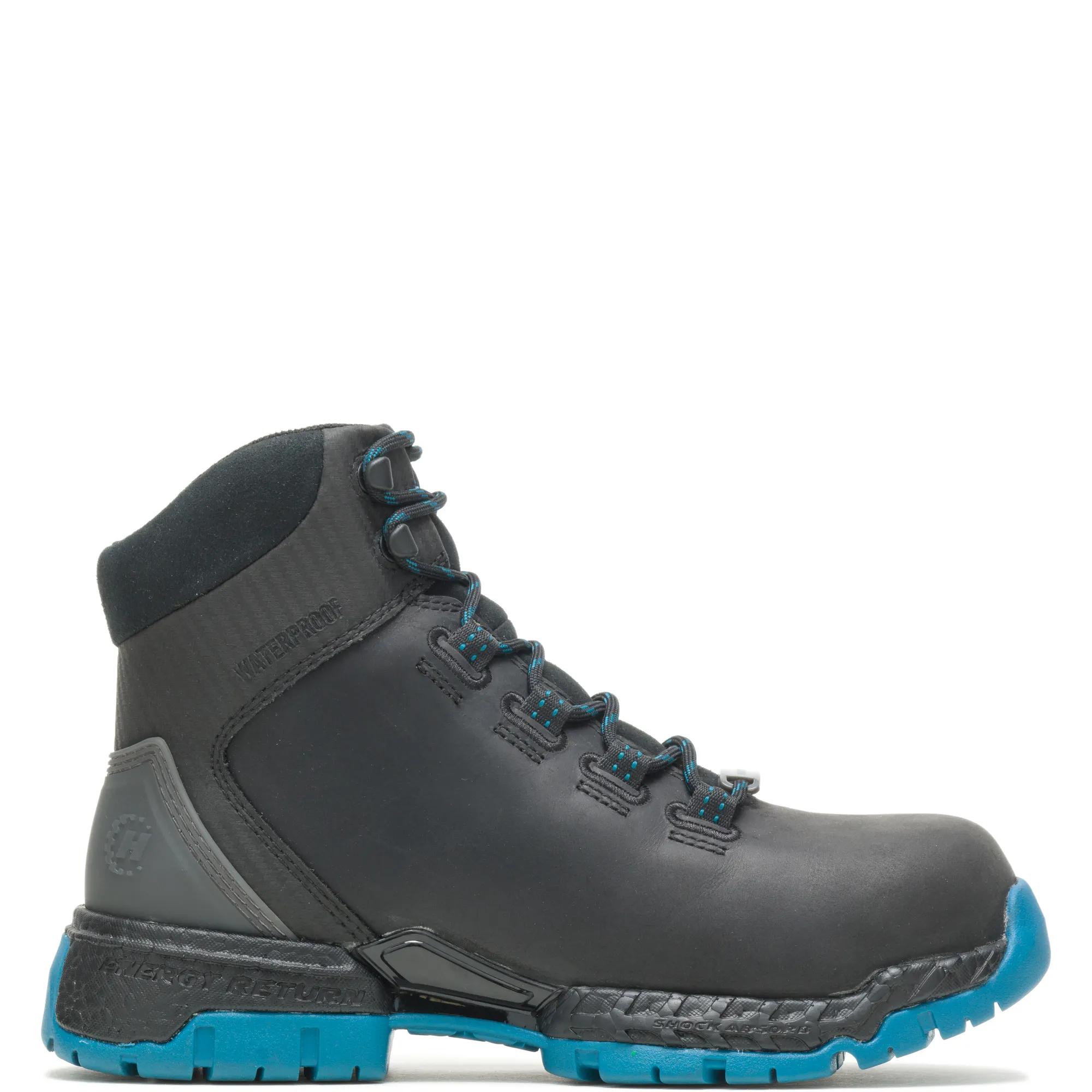 FootRests&reg; 2.0 Maya Waterproof Nano Toe 6" Hiker, Black/Blue, dynamic 1