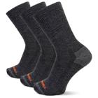 Recycled Everyday Crew Sock 3 Pack, Black, dynamic 1