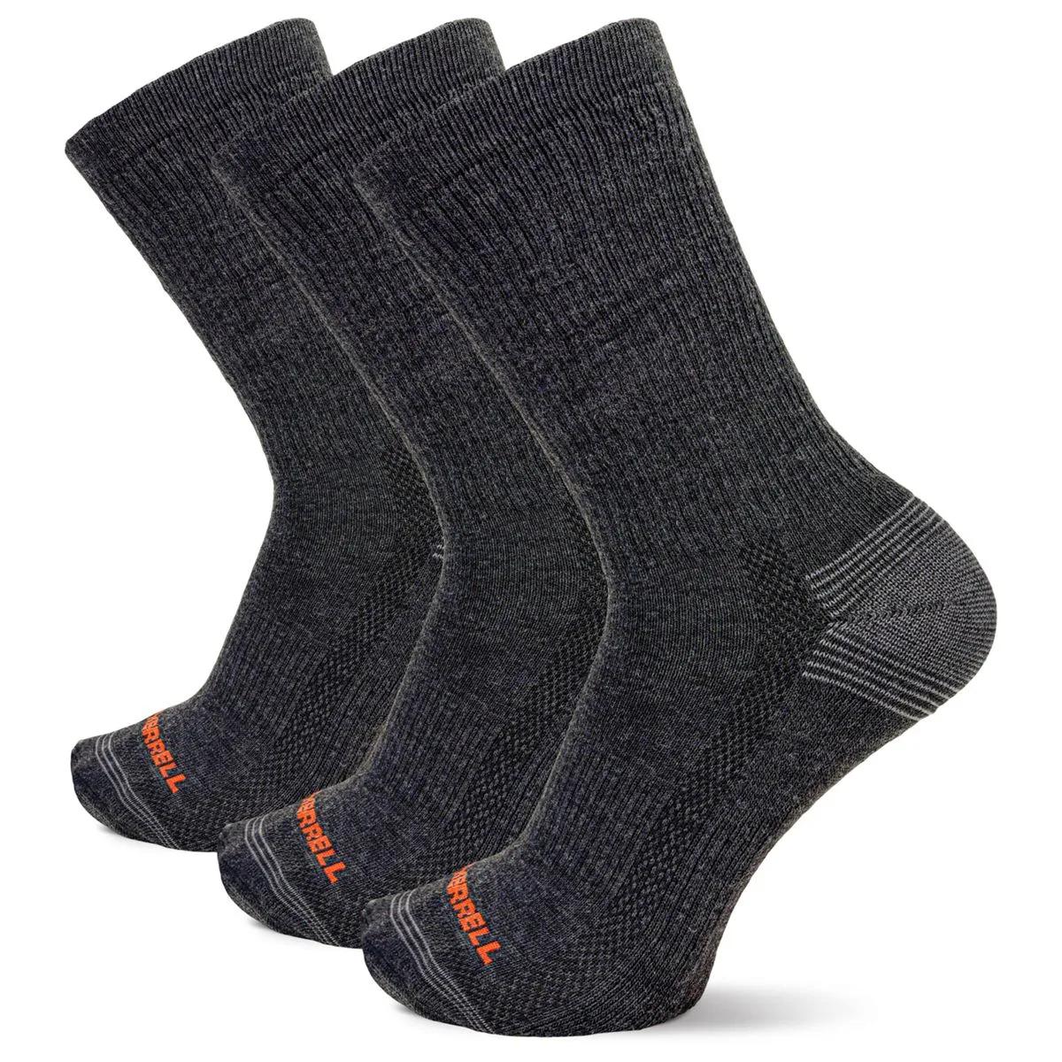 Recycled Everyday Crew Sock 3 Pack, Black, dynamic 1
