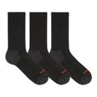 Recycled Everyday Crew Sock 3 Pack, Black, dynamic 4