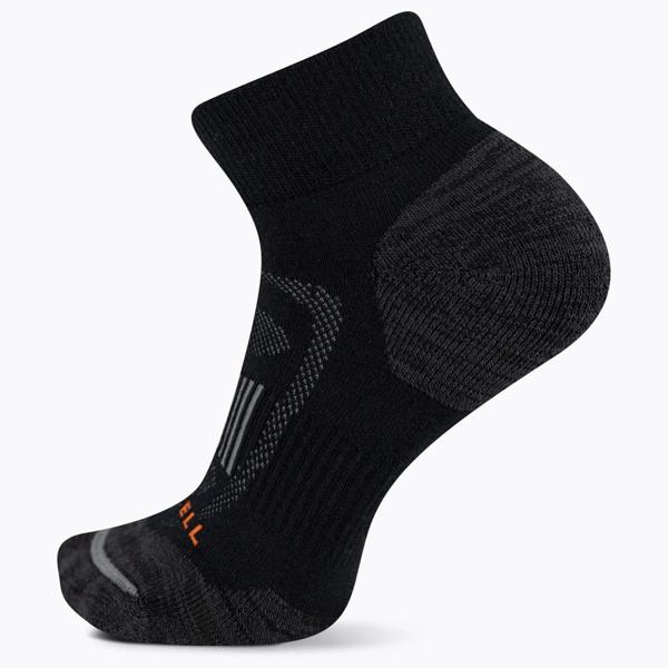 Zoned Quarter Hiker Sock, Onyx, dynamic