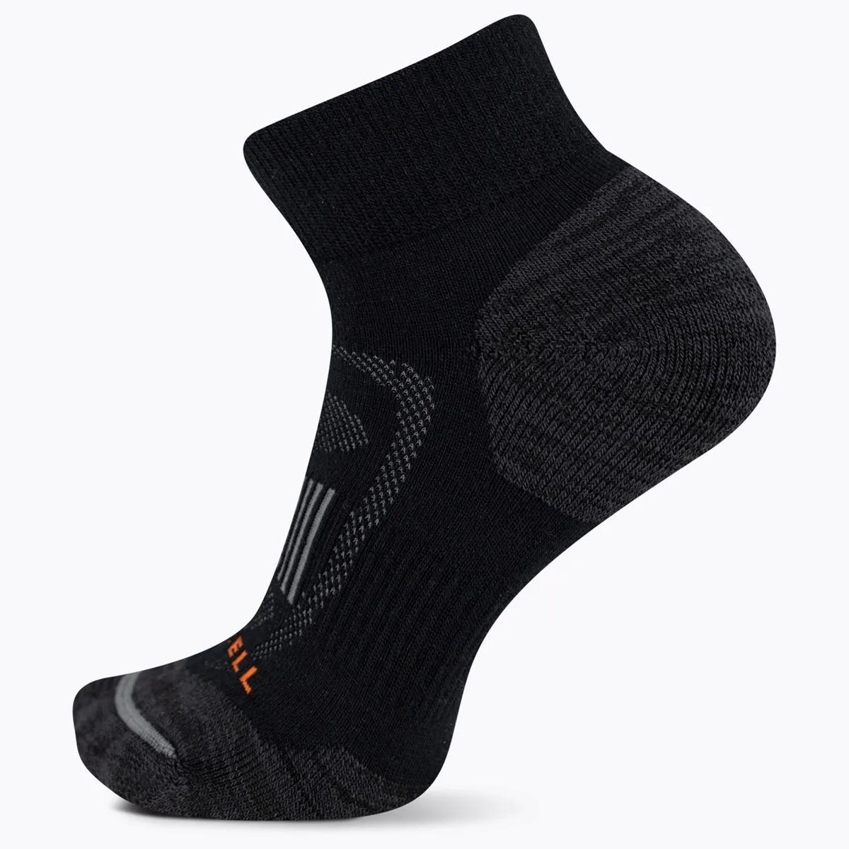 Zoned Quarter Hiker Sock, Onyx, dynamic 1