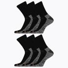 Work Crew Sock 6 Pack, Black, dynamic 1