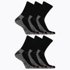 Work Crew Sock 6 Pack, Black, dynamic 2