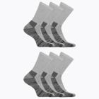 Work Crew Sock 6 Pack, Grey Heather, dynamic 2