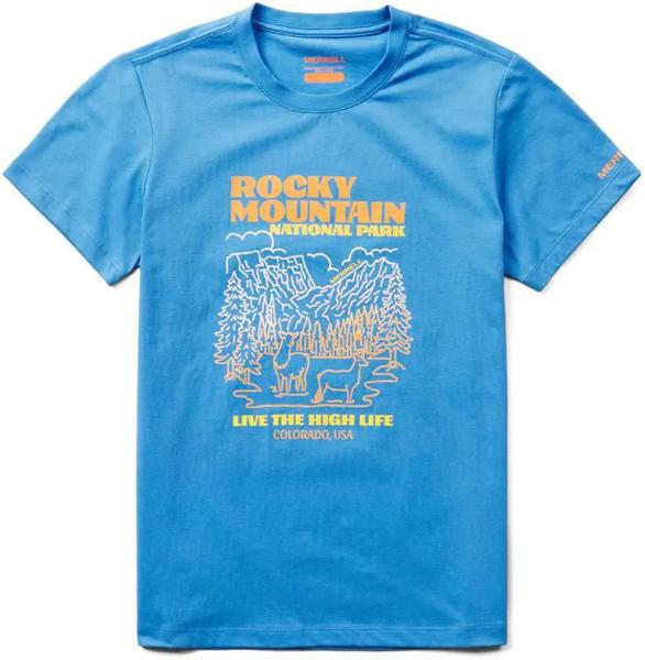 Rockies Tee, Azul Heather, dynamic