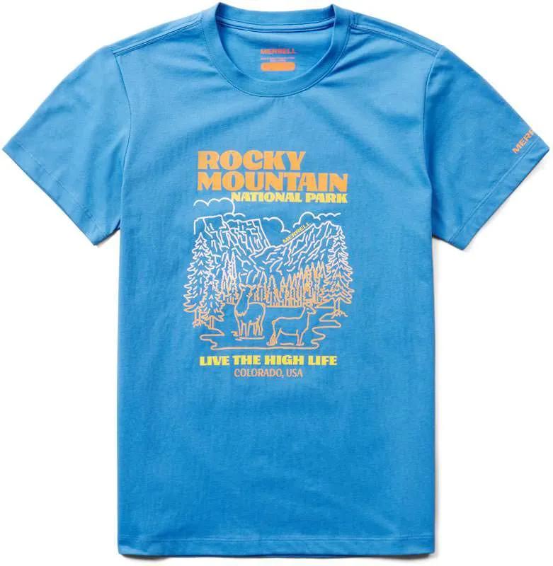 Rockies Tee, Azul Heather, dynamic 1