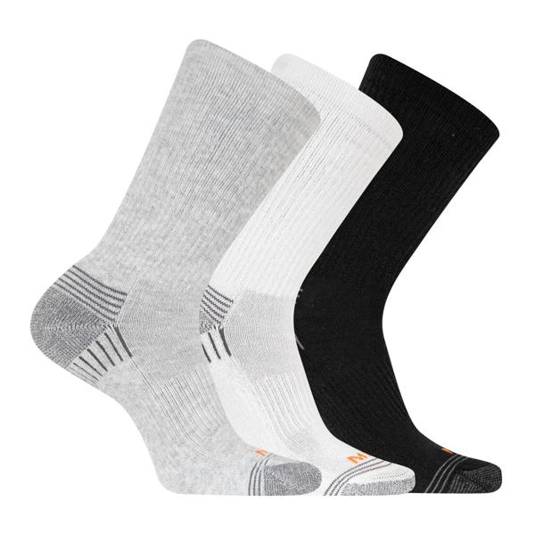 Recycled Everyday Crew Sock 3 Pack, Grey Heather Asst, dynamic