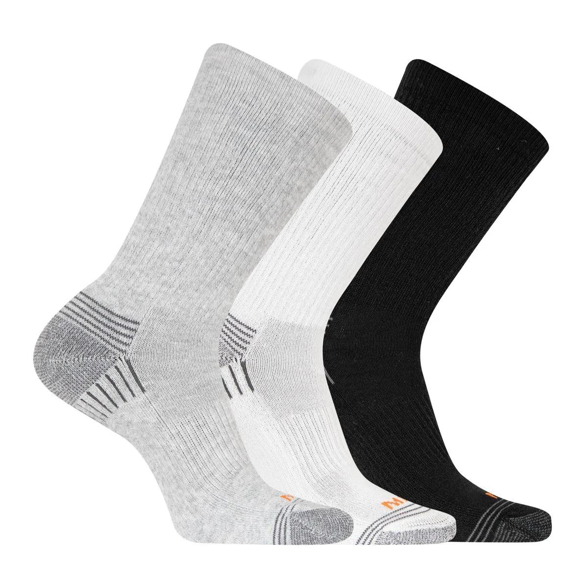 Recycled Everyday Crew Sock 3 Pack, Grey Heather Asst, dynamic 1