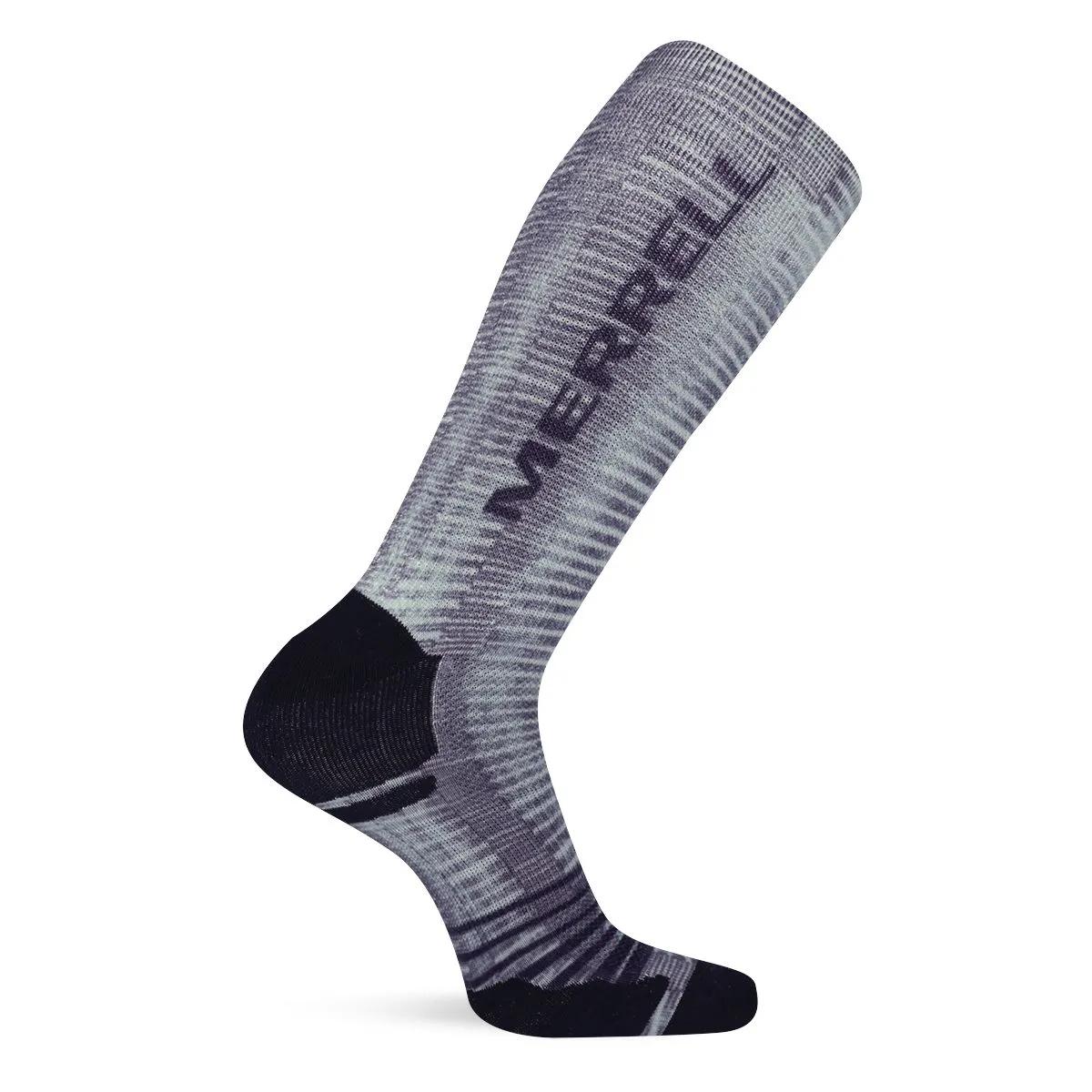 Merrell Logo Printed Performance Crew Sock, Black, dynamic 1