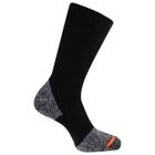 Cotton Safety Toe Boot Crew Sock, Black, dynamic 2
