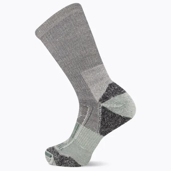 Zoned Lightweight Hiking Crew Sock, Black, dynamic