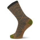 Brushed Crew Sock, Brown, dynamic 1