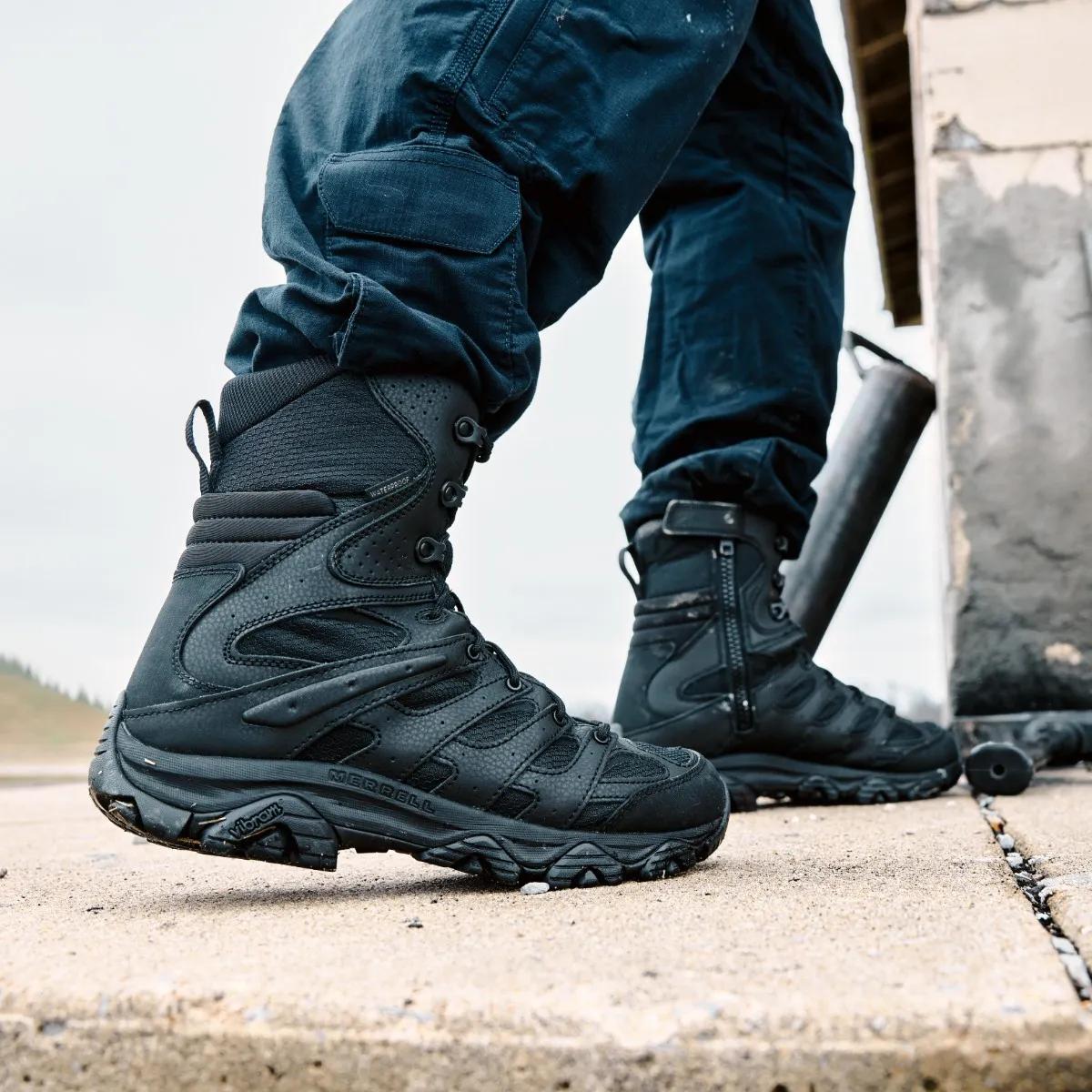 Moab 3 8" Tactical Zip Waterproof Boot, Black, dynamic 7