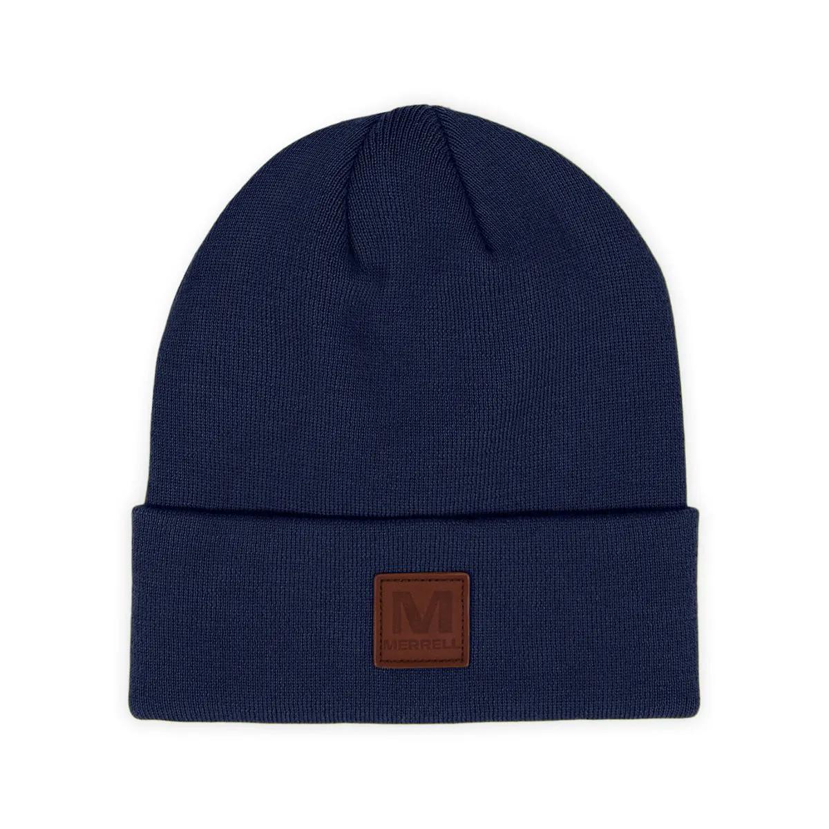 Gannet Hat With Leather Patch, Navy Night, dynamic 1