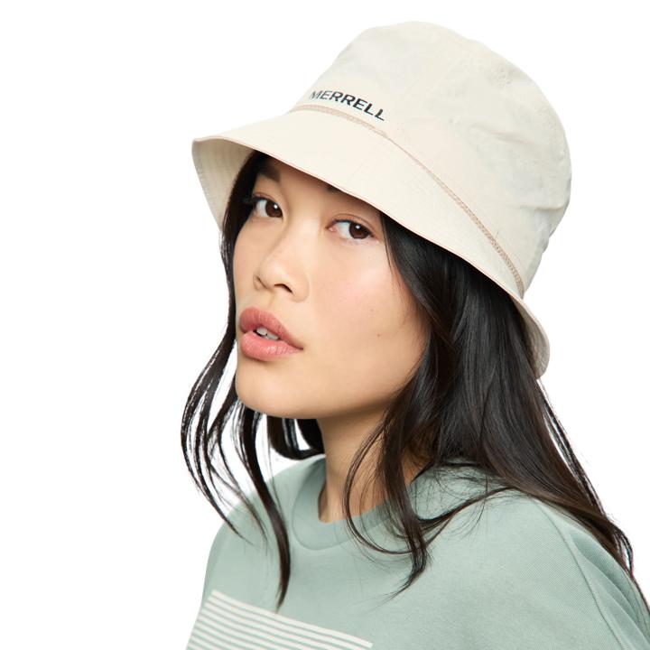 Linear Logo Bucket Cap, Whitecap Gray, dynamic
