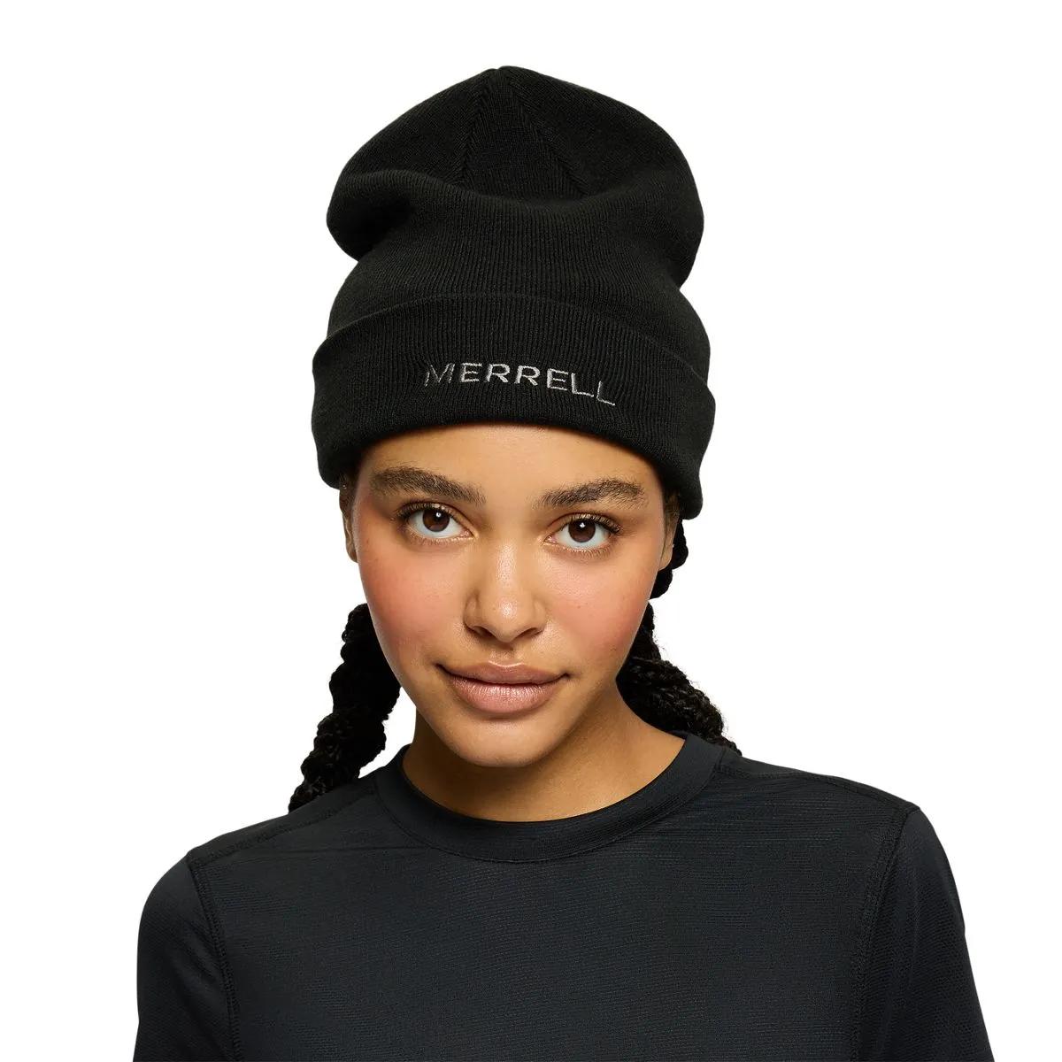 meer. メーア　ビーニー　ニット帽　帽子　WOOL KNIT BEANIE Powell Core Logo Beanie - Hats | Merrell