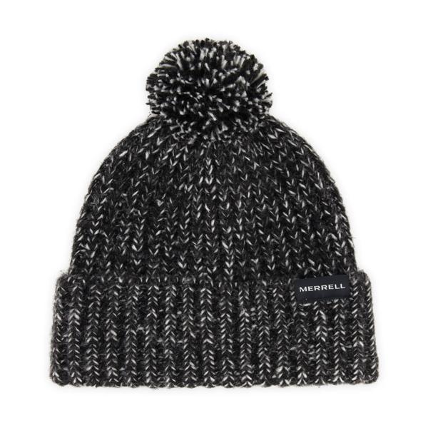 Avalea Chunky Yarn Beanie, Black, dynamic