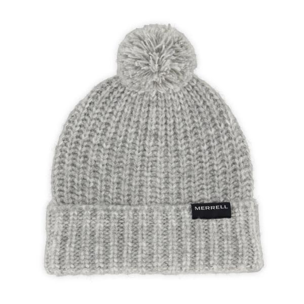 Avalea Chunky Yarn Beanie, Light Grey Heather, dynamic