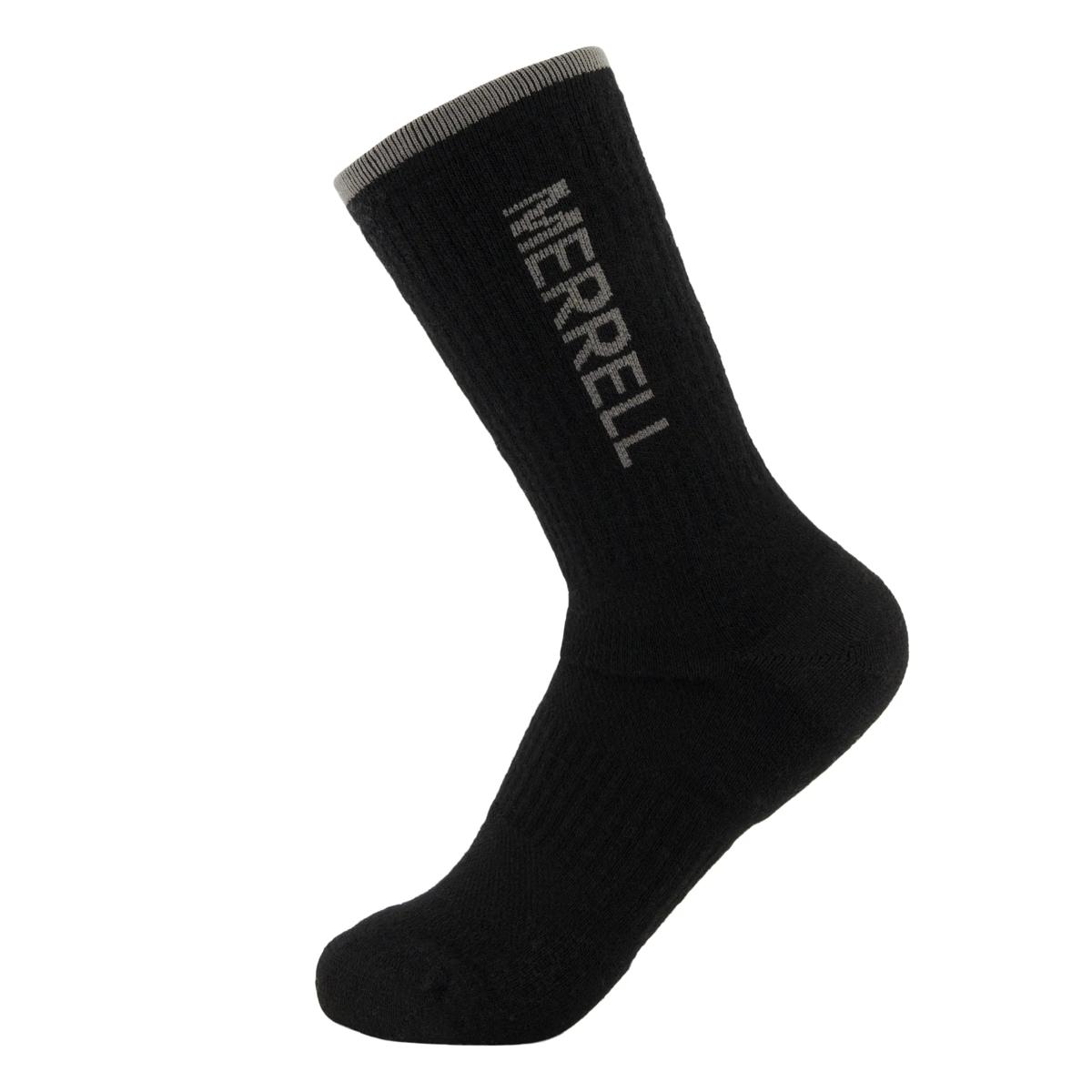 Premium Wool Trail Crew Sock, Black, dynamic 1