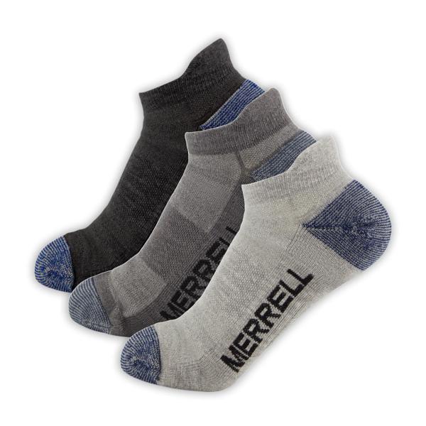 Trekker Outdoor Low Cut Socks 3 Pack, Charcoal Heather, dynamic