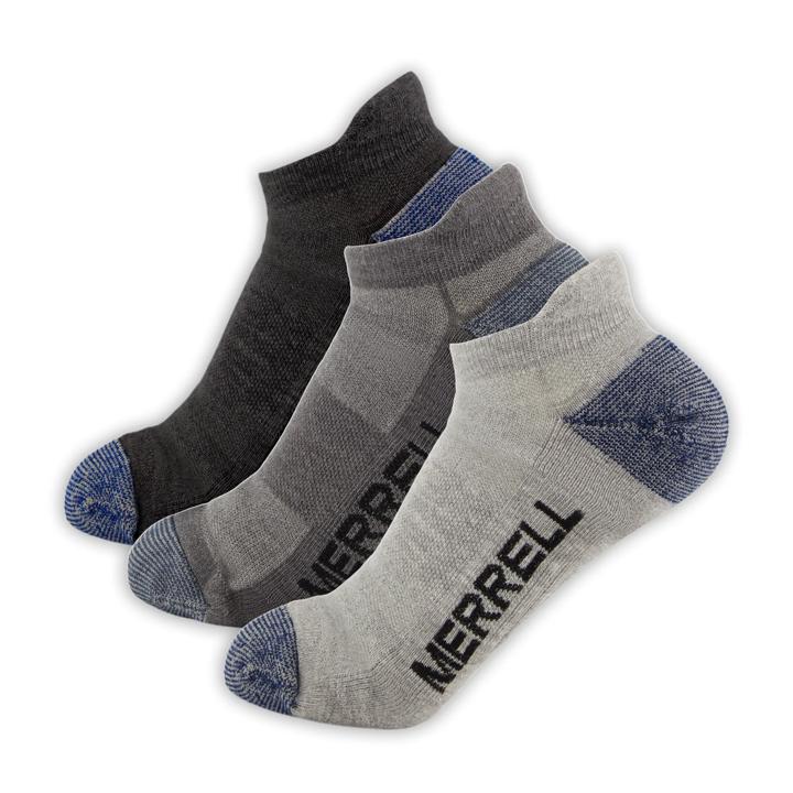 Trekker Outdoor Low Cut Socks 3 Pack, Charcoal Heather, dynamic