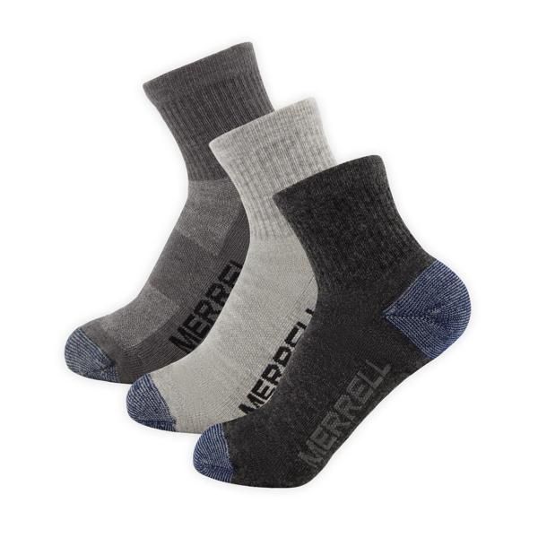 Trekker Outdoor Ankle Socks 3 Pack, Charcoal Heather, dynamic