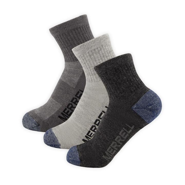 Trekker Outdoor Ankle Socks 3 Pack, Charcoal Heather, dynamic