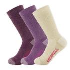 Trekker Outdoor Crew Sock 3 Pack, Grape/Rum, dynamic 1