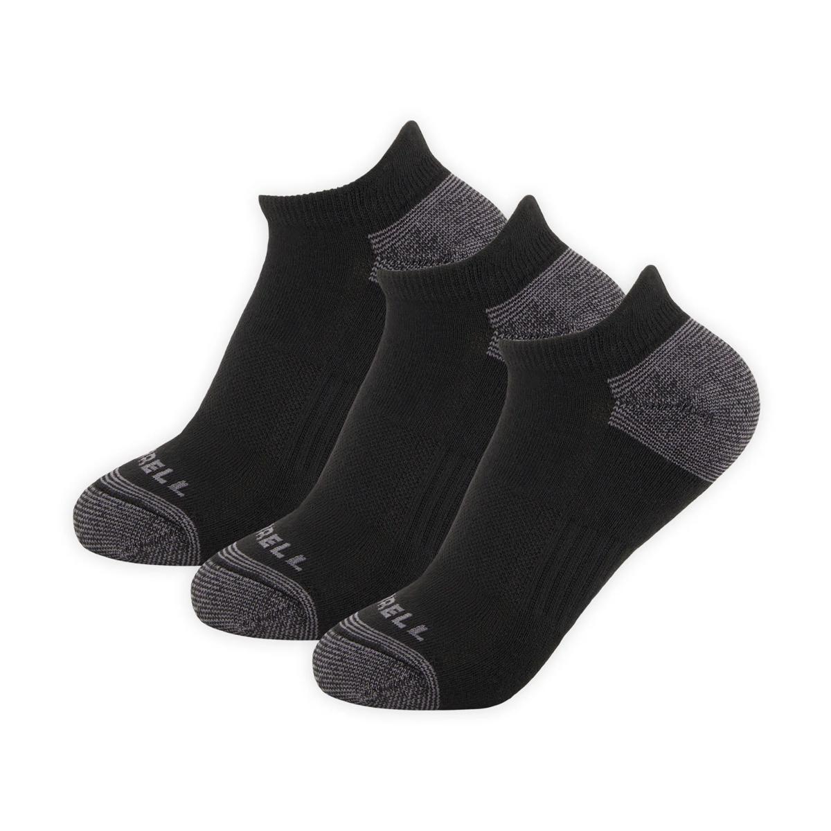 Eco Cushioned Low Cut Socks 3 Pack, Black, dynamic 1