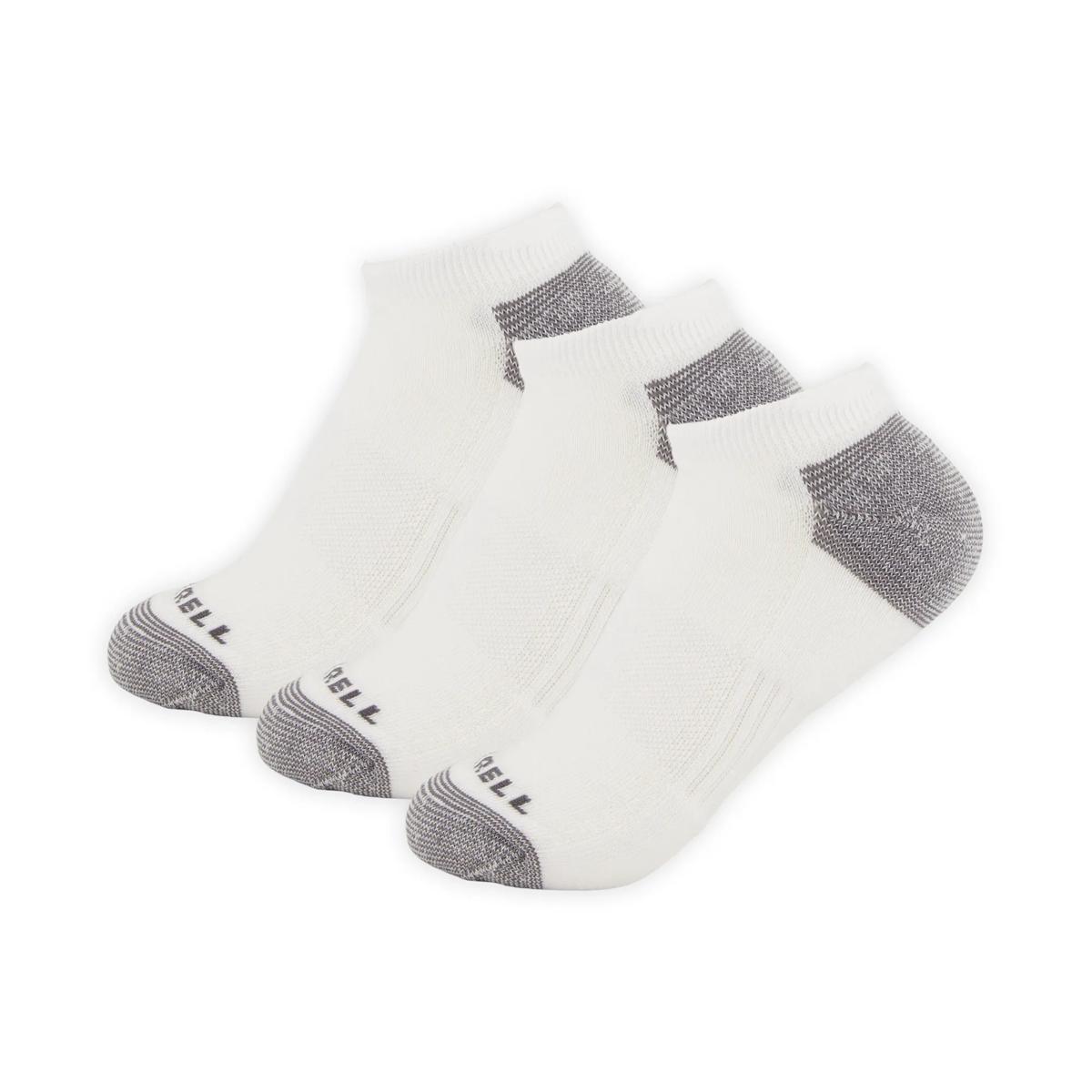 Eco Cushioned Low Cut Socks 3 Pack, White, dynamic 1