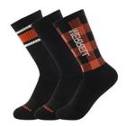 Eco Cushioned Crew 3 Pack, Black Plaid, dynamic 1