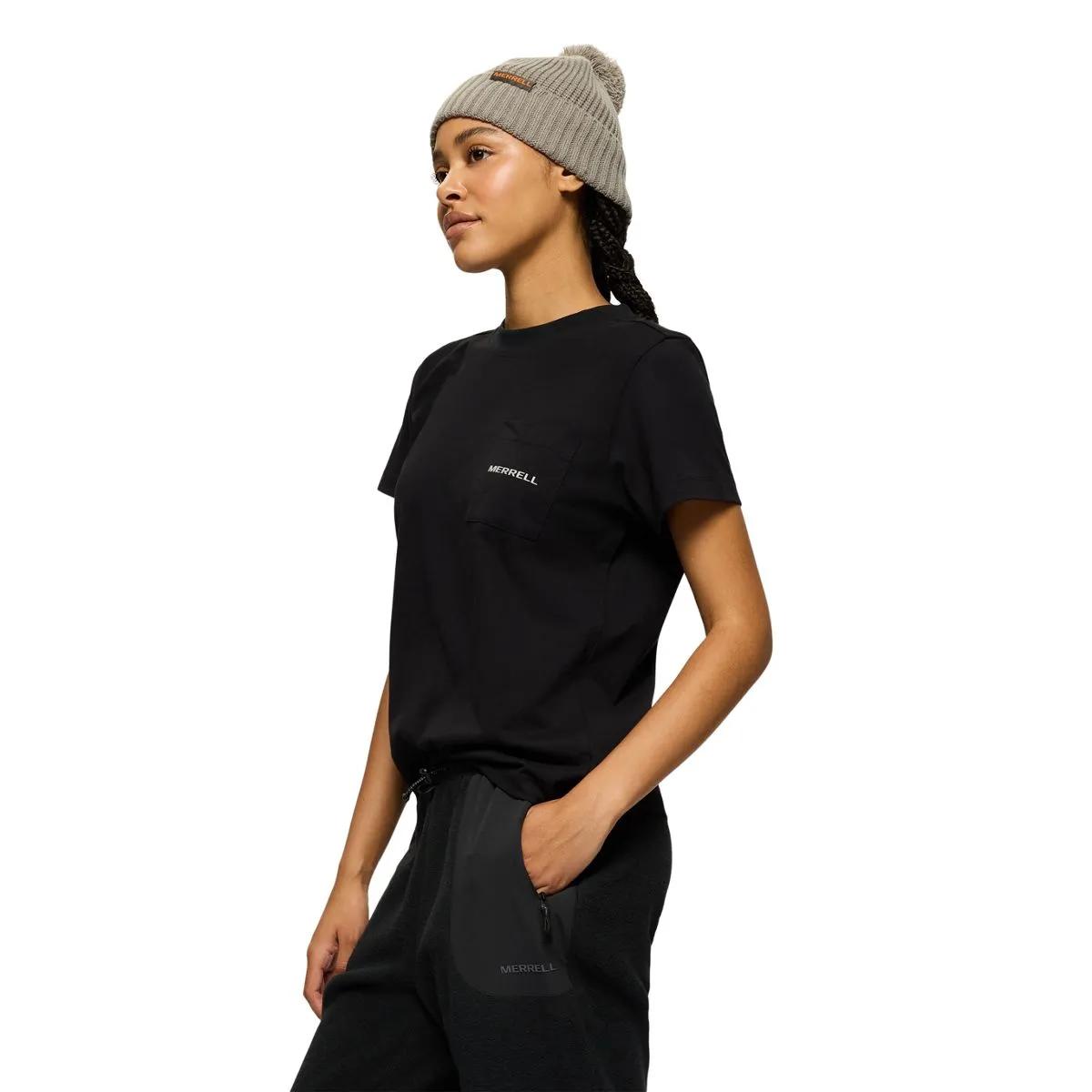 Relaxed Cotton Short Sleeve Tee, Black, dynamic 4