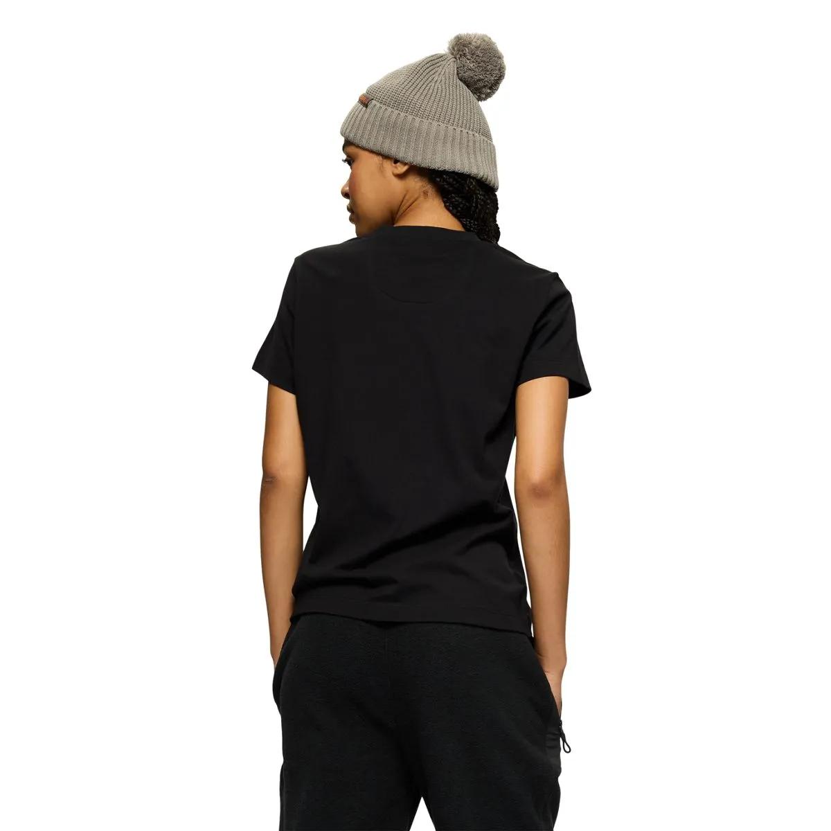 Relaxed Cotton Short Sleeve Tee, Black, dynamic 3