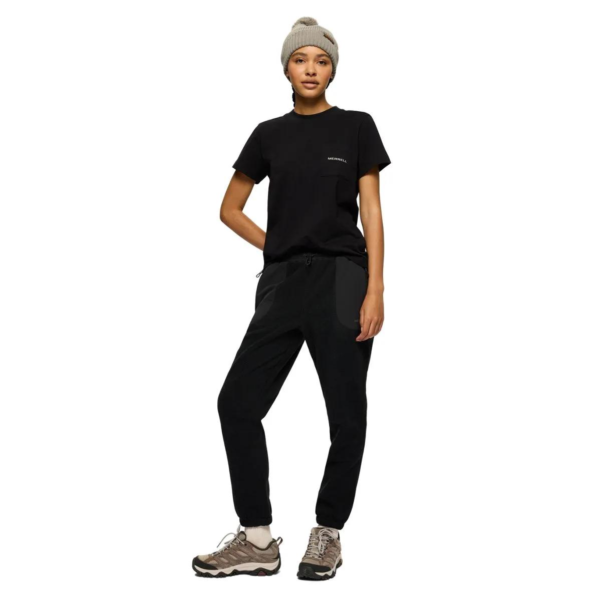 Relaxed Cotton Short Sleeve Tee, Black, dynamic 2