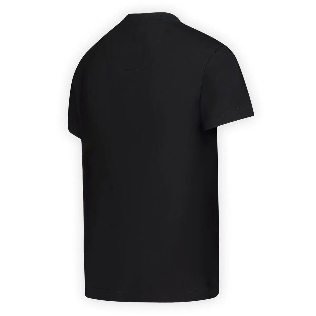 Relaxed Cotton Short Sleeve Tee, Black, dynamic 7