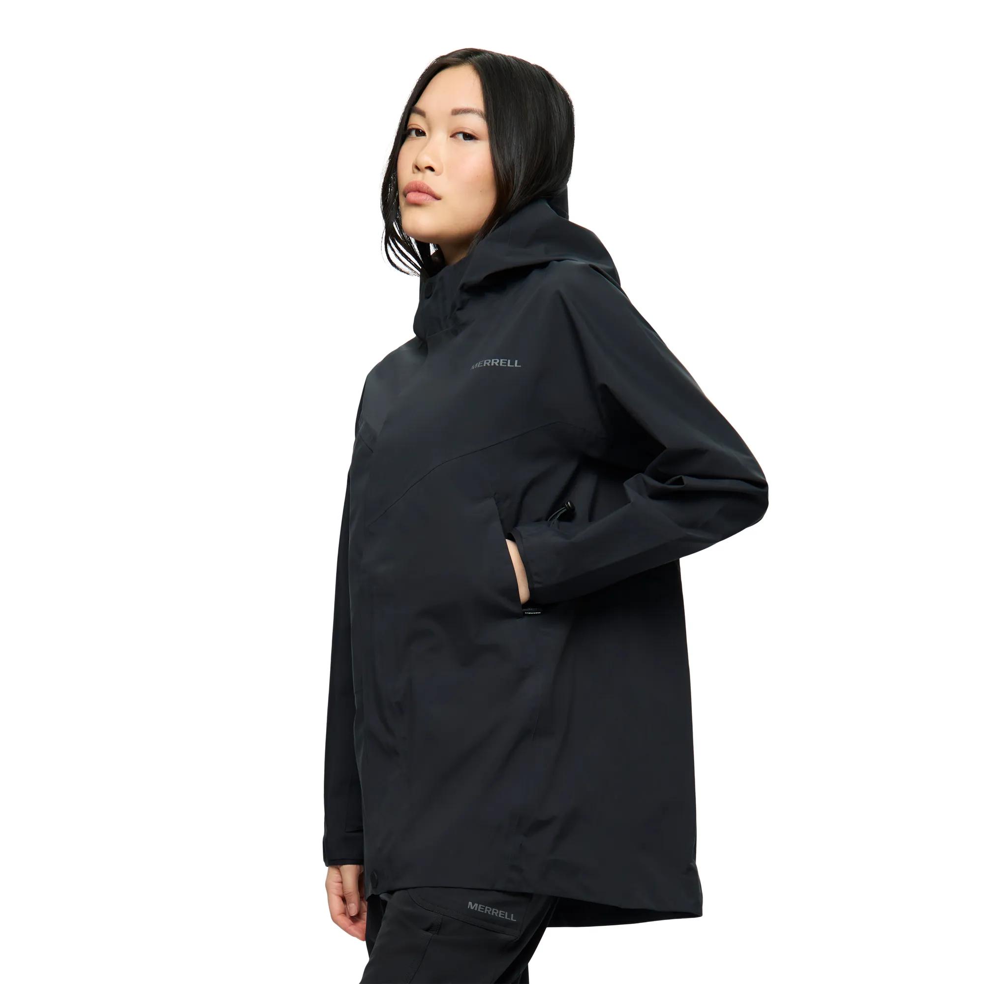 Sadia Seam-Sealed Raincoat, Black, dynamic 4