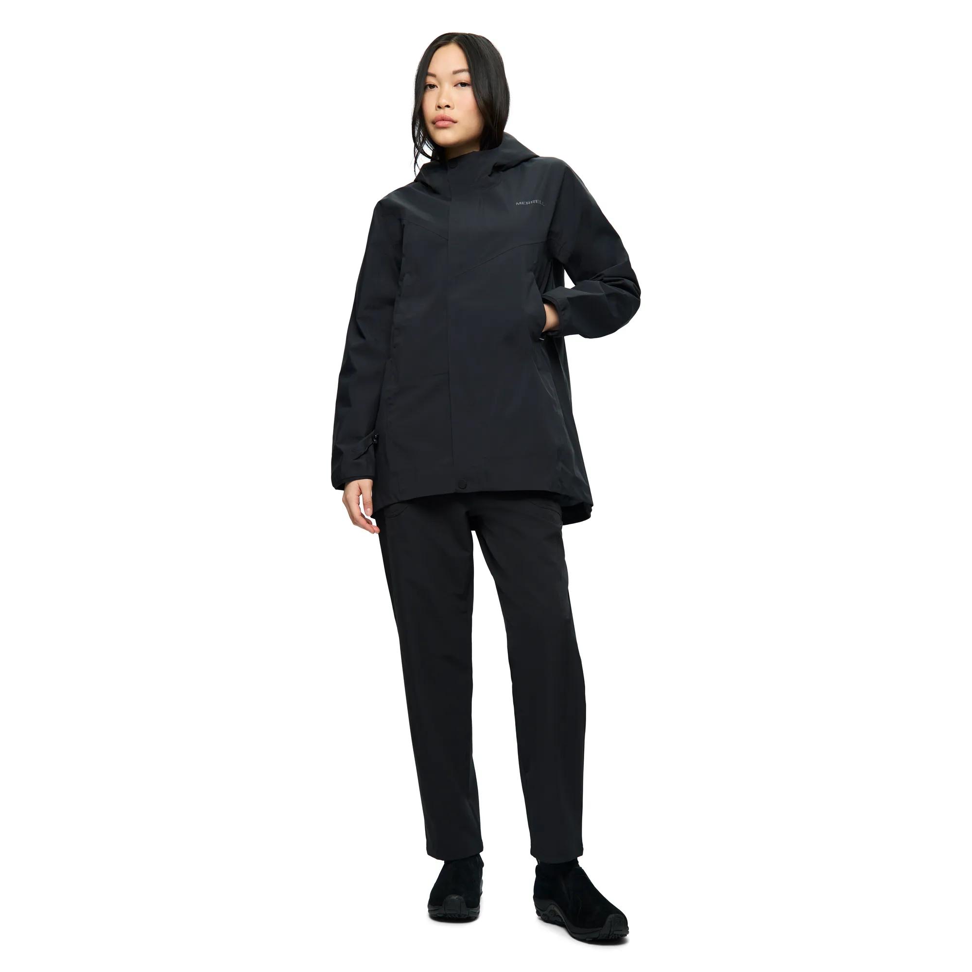 Sadia Seam-Sealed Raincoat, Black, dynamic 2
