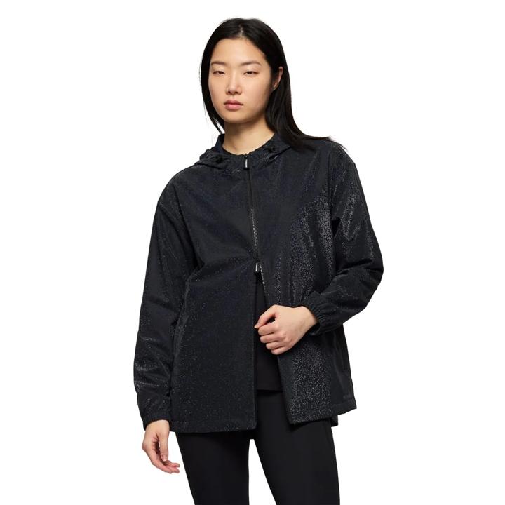 Rani Silver Metallic Raincoat, Black Tile, dynamic