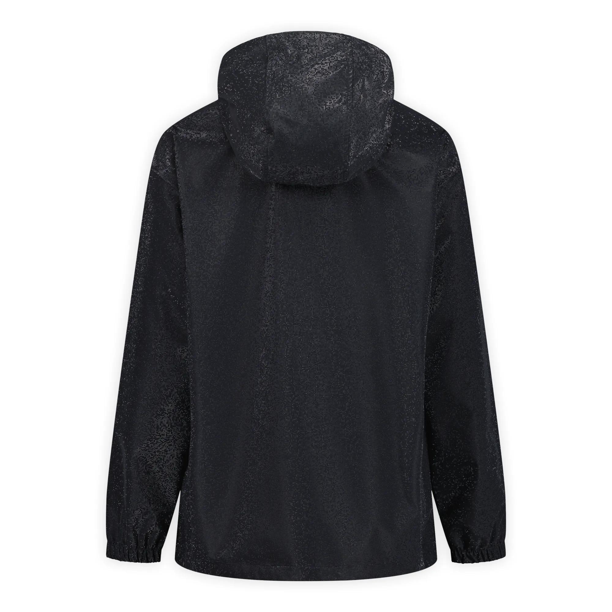 Rani Metallic Raincoat, Black Tile, dynamic 7
