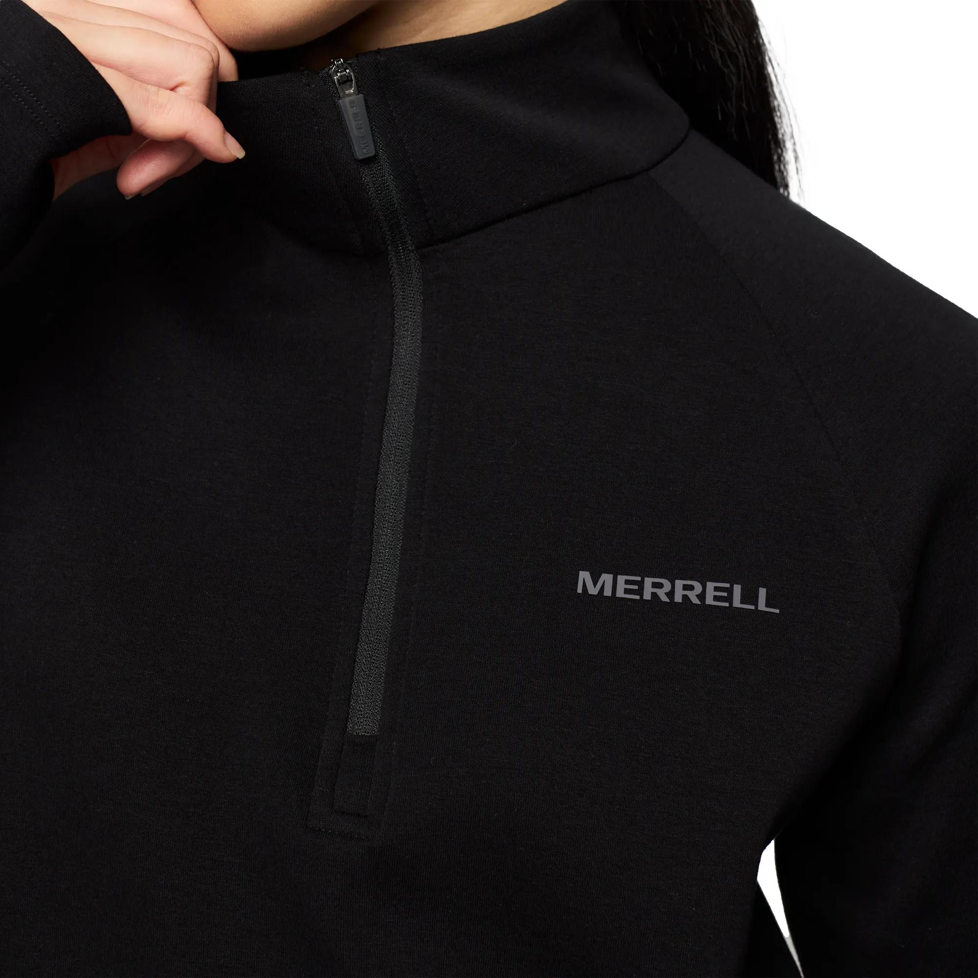 Riley Quarter Zip Mid Layer, Black, dynamic 5