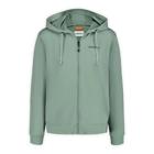 Farah Semi Cropped Full Zip Hoody, Iceberg Green, dynamic 1